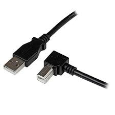 Friendly Hobbies USB 2.0 A Male to Right Angle B Male  Cable 9ft (3mm)
