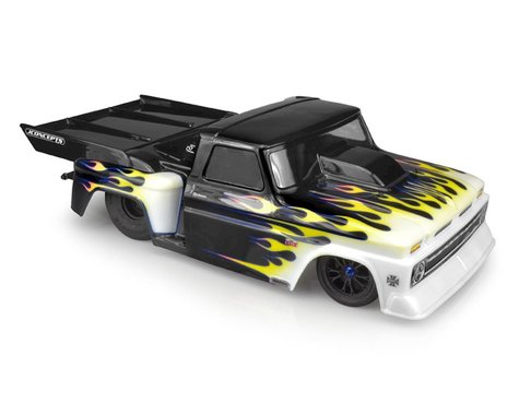 JConcepts 1966 Chevy C10 Step-Side Street Eliminator Drag Racing Body (Clear) (JCO0373)