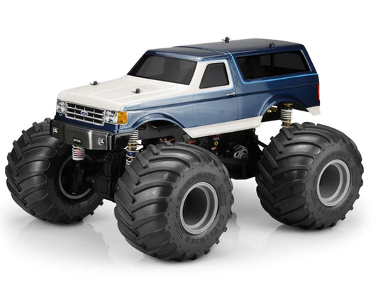 JConcepts 1989 Ford Bronco 10.5" Monster Truck Body (Clear) (JCO0466)