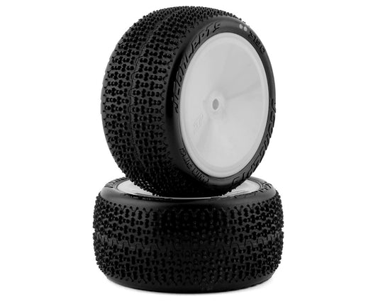 JConcepts: Twin Pins 2.2" Pre-Mounted Rear Buggy Carpet Tires (White) (2) (Pink) w/12mm Hex (JCO3190-101021)