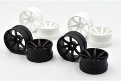 Reve D Drift Wheel "JD7"; Matte White Offset 8mm (RW-JD7MW8)