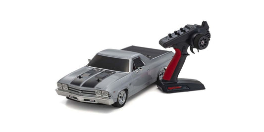 Kyosho: Fazer Mk2 FZ02 1969 Chevy El Camino SS 396, Type 2 Cortez Silver, 1/10 Electric 4WD (KYO34419T2)