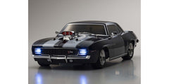 Kyosho Fazer Mk2 1969 Chevy Camaro Z/28 RS Supercharged VE, Tuxedo Black, 1/10 Electric 4WD Touring Car (KYO34493T1)