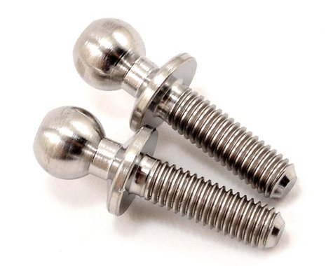 Lunsford 4.8x10mm Broached Titanium Ball Studs (2) (SC10 4x4) LNS7138 Amain Hobbies