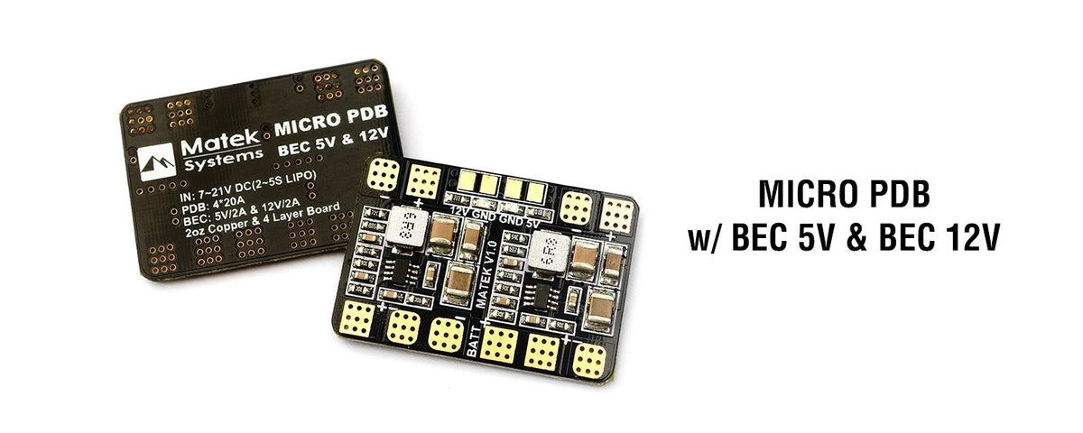 Matek Micro PDB with BEC 5V & 12V