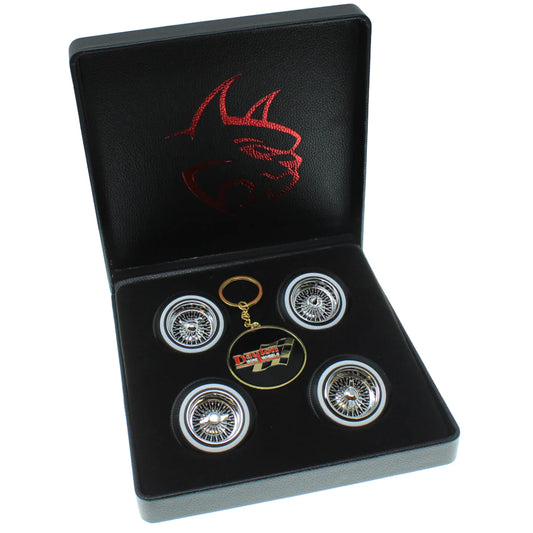 Redcat Dayton Wire Wheel Set(Chrome)(4pcs) (RER17088)