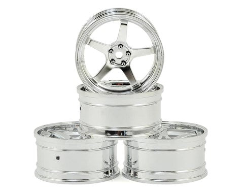 MST GT Wheel Set (Chrome/Chrome) (4) (Offset Changeable) 102099S