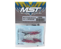 MST RMX 2.0 Aluminum Turnbuckle Shaft Set (Red) (MXS-210595R)