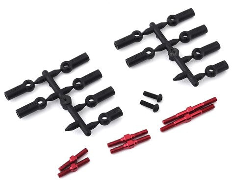 MST RMX 2.0 Aluminum Turnbuckle Shaft Set (Red) (MXS-210595R)