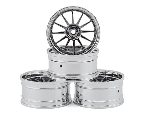 MST S-GD 21 Wheel Set (Silver/Black) (4) (Offset Changeable) 832105SBK