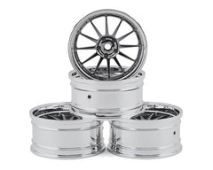 MST S-GD 21 Wheel Set (Silver/Black) (4) (Offset Changeable) 832105SBK