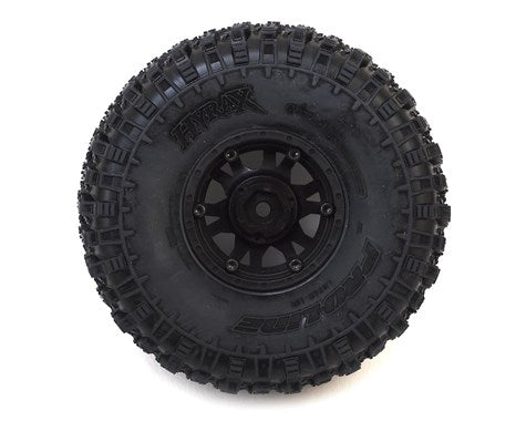 Pro-Line Hyrax 1.9" Tires w/Impulse Wheels (Black) (2) w/12mm Hex (G8) (PRO1012810) Horizon Hobby