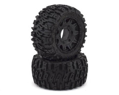 Pro-Line Trencher Low Profile 2.8" Tires w/Raid Rear Wheels (2) (Black) (M2) (PRO1015910)