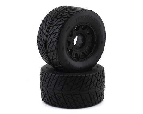 Pro-Line Street Fighter HP 3.8" Belted Tires Pre-Mounted w/Raid Wheels (2) (M2) (PRO1016710) Horizon Hobby
