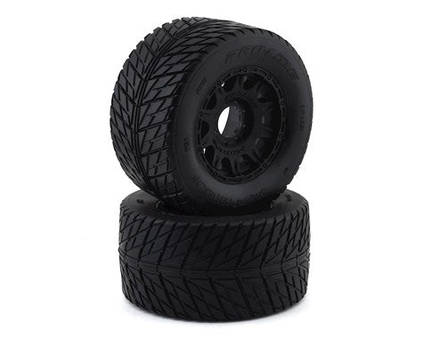 Pro-Line Street Fighter HP 3.8" Belted Tires Pre-Mounted w/Raid Wheels (2) (M2) (PRO1016710)