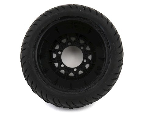Pro-Line Street Fighter LP 2.8" Tires w/Raid Rear Wheels (2) (Black) (M2) w/12mm Removable Hex (PRO1016110) Horizon Hobby