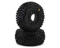 Pro-Line Badlands SC 2.2/3.0 Tires w/Raid Wheels (Black) (2) (M2) w/12mm Removable Hex (PRO118210)