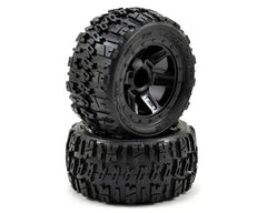 Pro-Line Pre-Mounted Trencher Desperado Wheels (2) (1/16 E-Revo) (Black) (PRO119411)