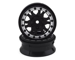 Pro-Line Impulse 1.9" Bead-Loc Wheels (Black/Silver) (2) (PRO276913)