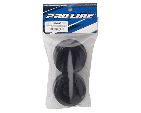 Pro-Line Pomona Drag Spec Rear Drag Racing Wheels (2) w/12mm Hex (Black) (PRO277603)