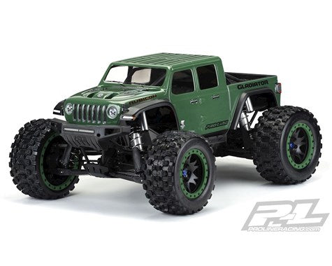 Pro-Line Jeep Gladiator Rubicon Pre-Cut Monster Truck Body (Clear) (X-Maxx) (PRO353317)