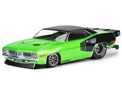 Pro-Line 1972 Plymouth Barracuda Short Course No Prep Drag Racing Body (Clear) (PRO355000)