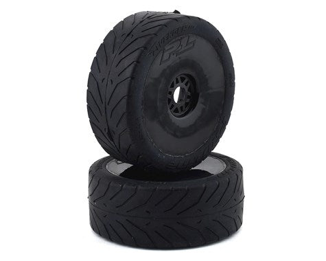 Pro-Line Avenger HP Belted Pre-Mounted 1/8 Buggy Tires (2) (Black) (S3) (PRO9069243)