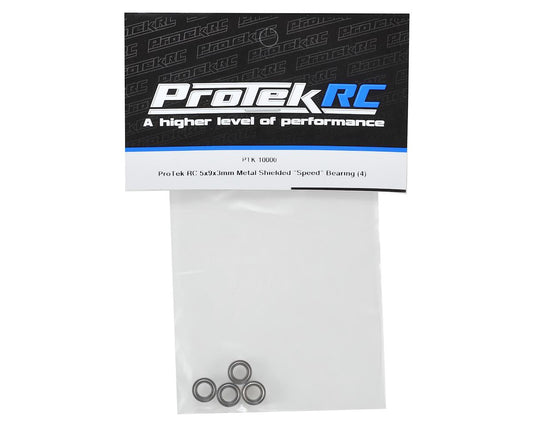 ProTek RC 5x9x3mm Metal Shielded "Speed" Bearing (4) (PTK-10000) Amain Hobbies