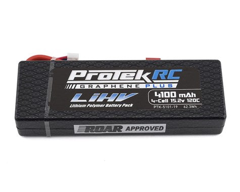 ProTek RC 4S 120C Si-Graphene + HV LCG LiPo Battery(15.2V/4100mAh) w/T-Style Connector (ROAR Approved) (PTK-5101-19)