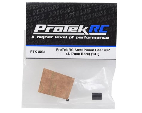 ProTek RC Lightweight Steel 48P Pinion Gear (3.17mm Bore) (13T) (PTK-8031) Amain Hobbies