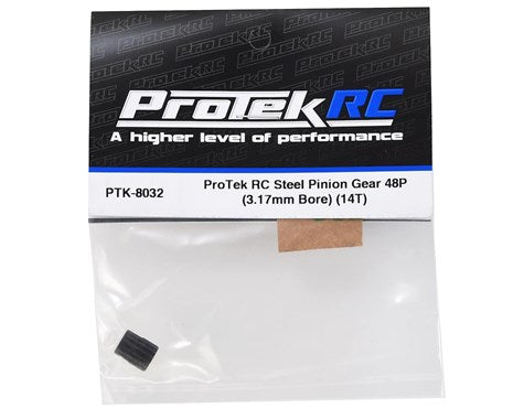 ProTek RC Lightweight Steel 48P Pinion Gear (3.17mm Bore) (14T) (PTK-8032)