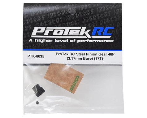 ProTek RC Lightweight Steel 48P Pinion Gear (3.17mm Bore) (17T) (PTK-8035) Amain Hobbies