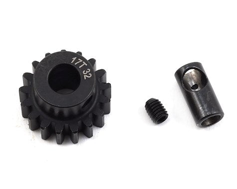 ProTek RC Steel 32P Pinion Gear w/3.17mm Reducer Sleeve (Mod .8) (5mm Bore) (17T) (PTK-8060) Amain Hobbies