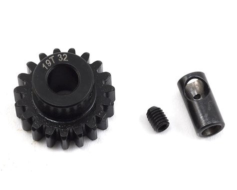 ProTek RC Steel 32P Pinion Gear w/3.17mm Reducer Sleeve (Mod .8) (5mm Bore) (19T) (PTK-8062) Amain Hobbies
