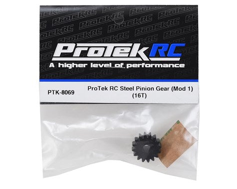 ProTek RC Steel Mod 1 Pinion Gear (5mm Bore) (16T) (PTK-8069) Amain Hobbies