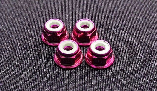 Scale Relex 4MM Pink Wheel Nuts Lug Nut Nylon Insert (Nylock) (815131PNK)