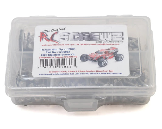 RC Screwz Traxxas Nitro Sport Stainless Steel Screw Kit (RCATRA083)
