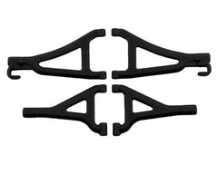 RPM Front Upper & Lower A-Arm Set (Traxxas 1/16 E-Revo) (Black) (RPM80692)