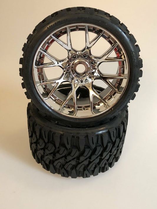 Sweep Racing SRC Terrain Crusher Belted Tire (Silver)- E Revo 2 (C1002BC)