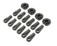 LOSI 1/6 Super Baja Rey Shock and Rod Ends, Spring Cups (12) (LOS254034)