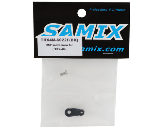 Samix TRX4-M Aluminum Servo Horn (Black) (25T) (SAMTRX4M-6022F-BK)