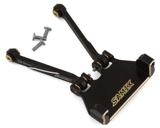 Samix SCX24 Brass Servo Mount & Aluminum 4-Link w/29.5mm Links (Black) (EcoPower/Emax) (7g) Amain Hobbies