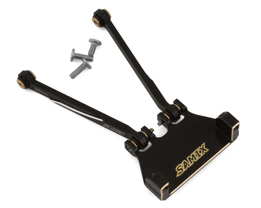 Samix SCX24 Brass Servo Mount & Aluminum 4-Link w/39mm Links (Black) (EcoPower/Emax) (7g) Amain Hobbies