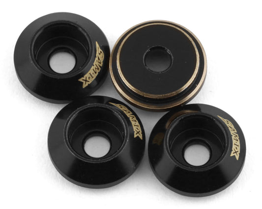 Samix TRX-4M Brass Shock Cups (4) (SAMTRX4M-4047) Amain Hobbies