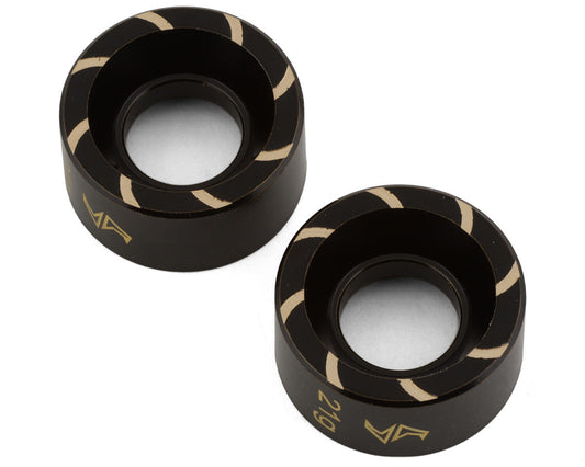 Samix TRX-4M Defender Brass Wheel Weights (Black) (2) (21g) (SAMTRX4M-4078-D)