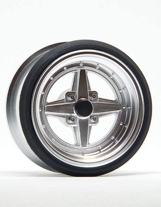 Scale Speed V16D Work Equip 01 Aluminum Silver Wheels by Scale Dynamics 10mm