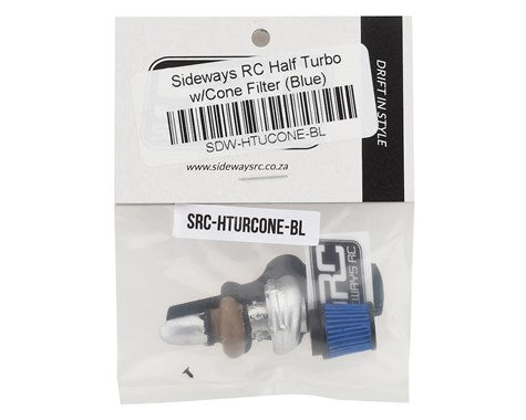 Sideways RC Scale Drift Half Turbo w/Cone Filter (Blue) (SDW-HTURCONE-GR) Amain Hobbies