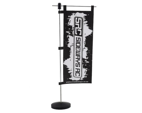 Sideways RC Scale Drift Pit Flag (Black) SDW-PITFLAG-B Amain Hobbies