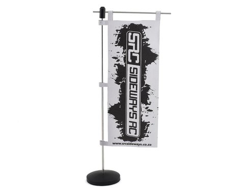 Sideways RC Scale Drift Pit Flag (White) SDW-PITFLAG-W Amain Hobbies