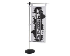 Sideways RC Scale Drift Pit Flag (White) SDW-PITFLAG-W Amain Hobbies